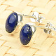 Lapis lazuli oval silver earrings Ag 925/1000