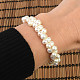White pearls irregular bracelet