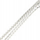 Silver chain 60cm Ag 925/1000 + Rh (approx. 6g)