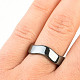 Hematit vlnitý prsten 6mm