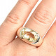 Ring citrine cut oval size 57 Ag 925/1000 11.8g