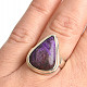 Sugilite ring triangle size 57 Ag 925/1000 5.9g