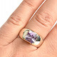 Ring amethyst cut square size 55 Ag 925/1000 6.7g