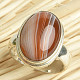 Agate ring oval size 58 Ag 925/1000 10.1g