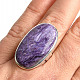 Charoit large oval ring Ag 925/1000 9.9g (size 56)