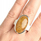 Sagenite in crystal ring size 54 Ag 925/1000 14.4g