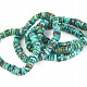 Turquoise right button bracelet 9mm