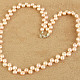 Náhrdelník z meruňkových perel 44cm