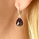 Amethyst tear drop earrings 12 x 10mm Ag 925/1000
