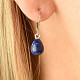 Lapis lazuli drop earrings 10 x 8mm Ag 925/1000