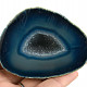 Geode with hollow agate dyed blue 158g