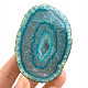 Agate geode dyed green 131g