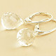 Drop cut crystal earrings 16 x 13mm Ag 925/1000