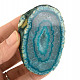 Agate geode dyed green 131g