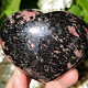 Rhodonite smooth heart from Madagascar 359g