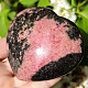 Smooth rhodonite heart from Madagascar 382g