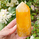Pointed crystal with limonite (Madagascar) 301g
