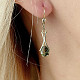 Earrings with a tear drop, standard gold Au 585/1000 14K 2.96g