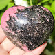 Smooth rhodonite heart from Madagascar 248g
