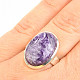 Charoite oval ring Ag 925/1000 5.8g (size 53)