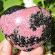 Smooth rhodonite heart from Madagascar 300g