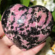 Smooth rhodonite heart from Madagascar 305g