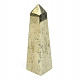 Pyrite obelisk with sockets 276g Peru