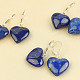 Lapis lazuli heart earrings Ag 925/1000