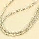 Diamond necklace natural Ag 925/1000 6.0g (44cm)