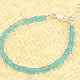 Apatite square bracelet Ag 925/1000 clasp