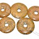 Jaspis archaický donut na kůži 40mm