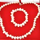 Large white pearls set in gift box (49 cm)
