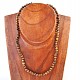 OB tiger eye necklace beads 6 mm 45 cm