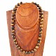 Tiger eye necklace beads 12 mm 50 cm