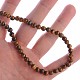 OB tiger eye necklace beads 6 mm 45 cm