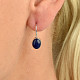 Lapis Lazuli earrings oval 2 g Ag 925/1000