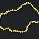 Amber necklace light 33 cm (children's size)