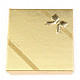 Dárková krabička zlatá s mašličkou 8 x 8cm