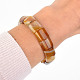 Wide bracelet agate brown 15mm