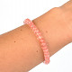 Quartz pink buttonky bracelet