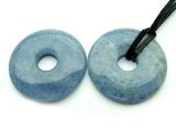 blue calcite donut