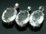 crystal silver pendants