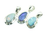 opal silver pendants