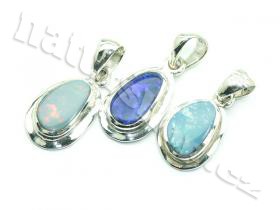 stribrny privesek opal