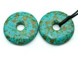 turquoise donut pendant