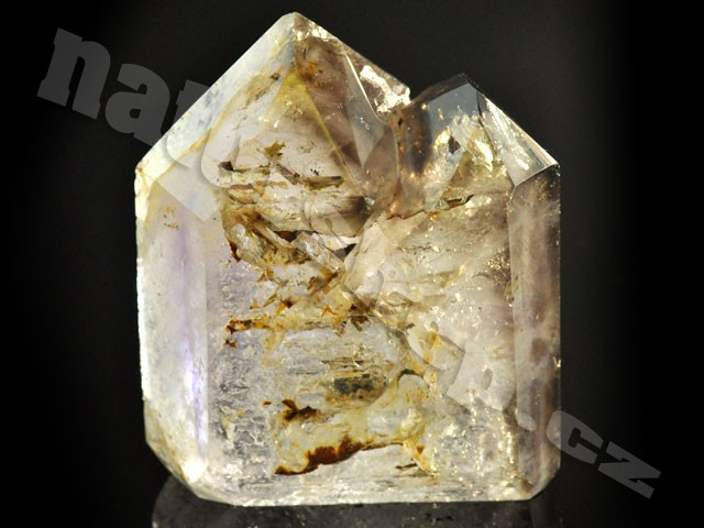 quartz crystal smoky quartz +