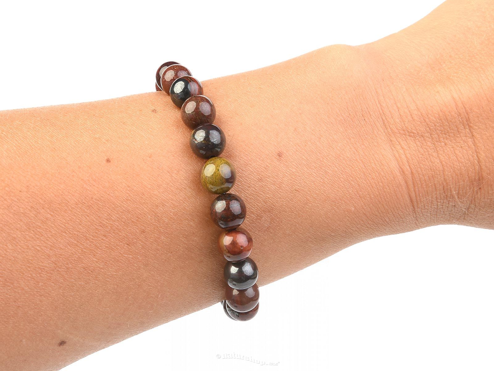 Tiger's Eye & Iron Pyrite with Golden Charm Bracelet – Bodh Gem and Crystals