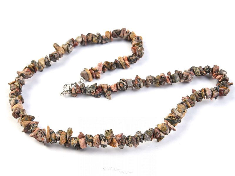 Leopard jasper necklace (45 cm)