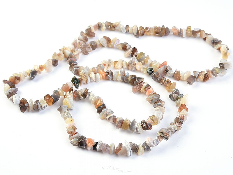 Agate Necklace larger stones (90 cm)