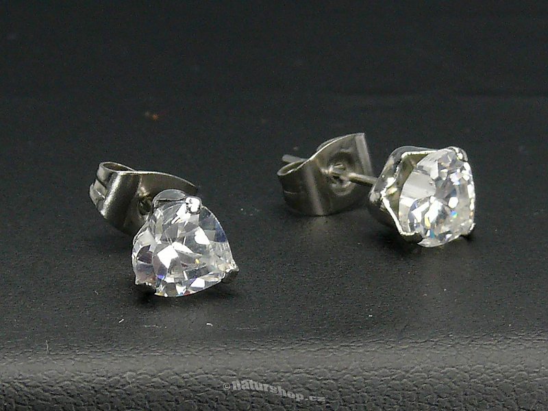 Heart zircon earrings typ114